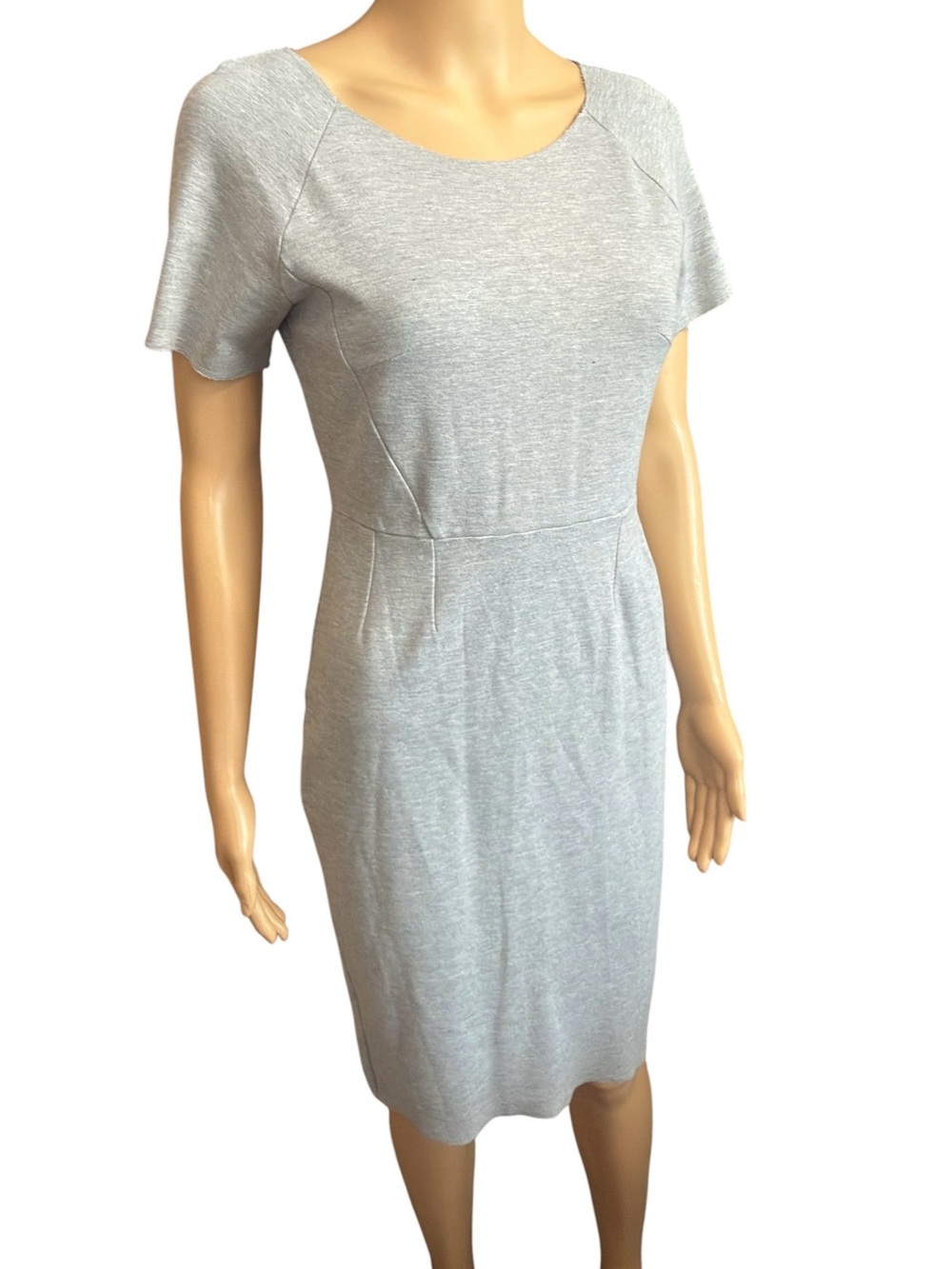 H&M  Heather Gray Short Sleeve Sheath Dress